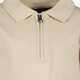 Jongens polo met rits beige