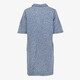 Dames spijkerjurk met panterprint blauw