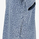 Dames spijkerjurk met panterprint blauw