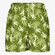 Heren zwembroek met palmprint groen