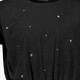 Meisjes T-shirt zwart met steentjes