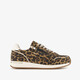 XX by dames sneakers met panterprint bruin