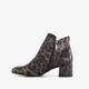Dames enkellaarsjes leopard