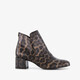 Dames enkellaarsjes leopard