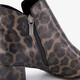 Dames enkellaarsjes leopard