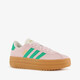 VL Court Bold suede dames sneakers roze groen