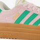VL Court Bold suede dames sneakers roze groen