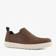 ECCO suede heren instappers bruin