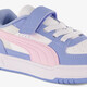 Caven III Block meisjes sneakers blauw roze