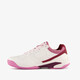Dames padelschoenen wit roze