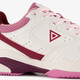 Dames padelschoenen wit roze