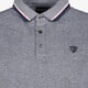 Heren polo blauw gemêleerd