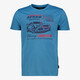 Unsigned heren T-shirt met opdruk blauw