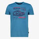 Unsigned heren T-shirt met opdruk blauw