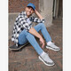 Denim heren pet
