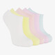 5 paar kinder sneakersokken pastel