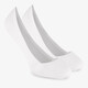 2 paar lage loafer sokken wit