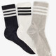 3 paar 3-Stripes crew sokken