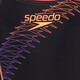 Eco Medley Logo Medalist meisjes badpak zwart oranje