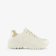Dames dad sneakers wit beige