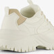 Dames dad sneakers wit beige