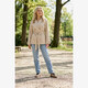 Korte dames trenchcoat beige