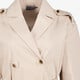 Korte dames trenchcoat beige