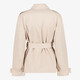 Korte dames trenchcoat beige
