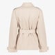 Korte dames trenchcoat beige