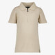 Jongens polo met rits beige