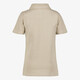 Jongens polo met rits beige