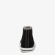 Hoge canvas dames sneakers zwart