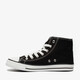 Hoge canvas dames sneakers zwart