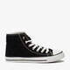 Hoge canvas dames sneakers zwart