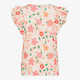 Meisjes top met bloemenprint creme