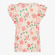 Meisjes top met bloemenprint creme