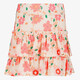 Meisjes rok met bloemenprint creme
