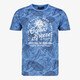 Heren T-shirt met bladerenprint groen