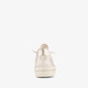 Step In dames sneakers met H leest wit zilver