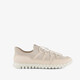ECCO Gruuv Lite W Limestone leren dames sneakers beige