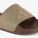 Adilette Shower heren badslippers bruin groen