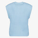 Gebreide dames gilet lichtblauw