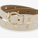 Dames riem met schelpenstuds goud