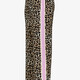 Meisjes wide leg broek met panterprint