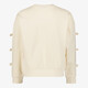 Meisjes sweater met strikjes beige
