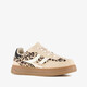 Meisjes sneakers met panterprint beige bruin