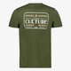 Heren T-shirt met backprint groen
