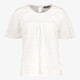 Dames top met broderie details wit