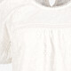 Dames top met broderie details wit