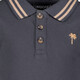 Jongens polo met palm donkerblauw